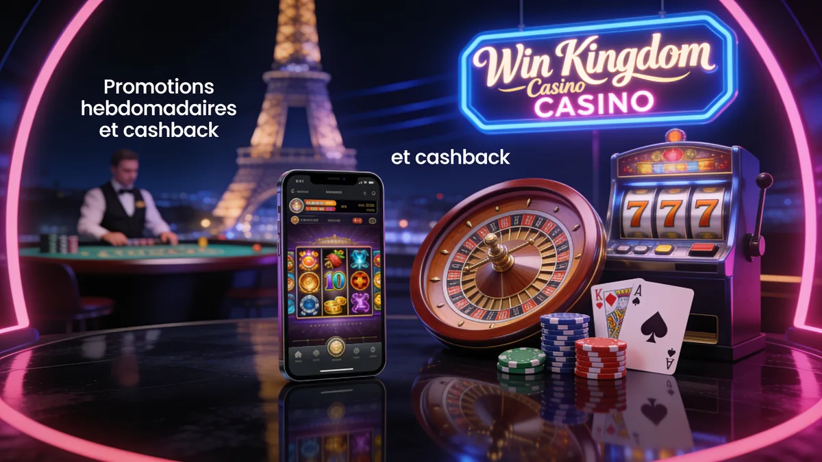 win kingdom casino en France — Promotions hebdomadaires et cashback